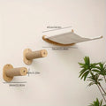 Wall cat tree indoor activity center with sisal rope scratching board and climbing tube, perfect for indoor spaces.