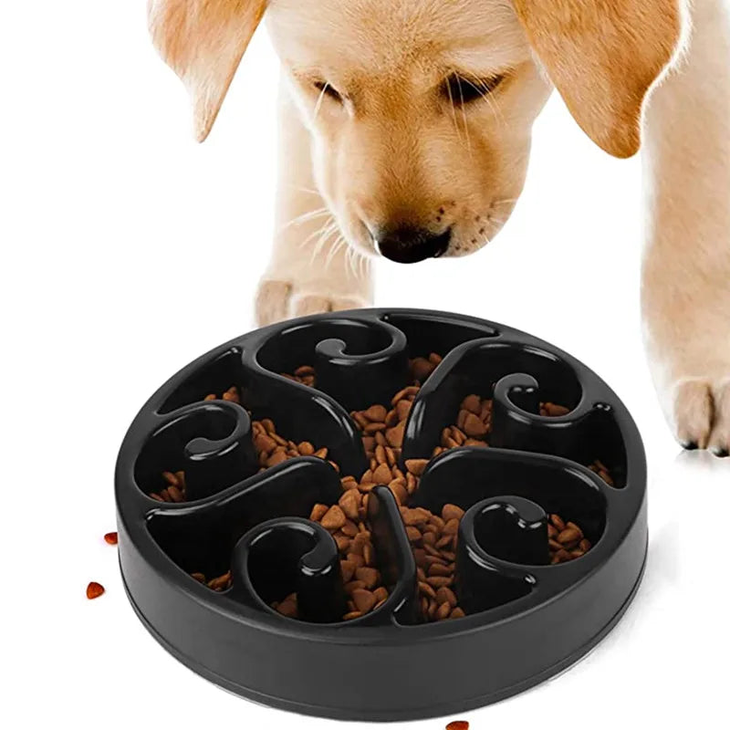 Slow Feeder Dog Bowl | Non-Slip Anti-Gulping Bowl for Dogs & Puppies
