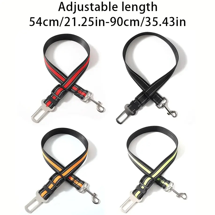 Dog Car Seat Belt | Adjustable Safety Harness Clip for Dogs