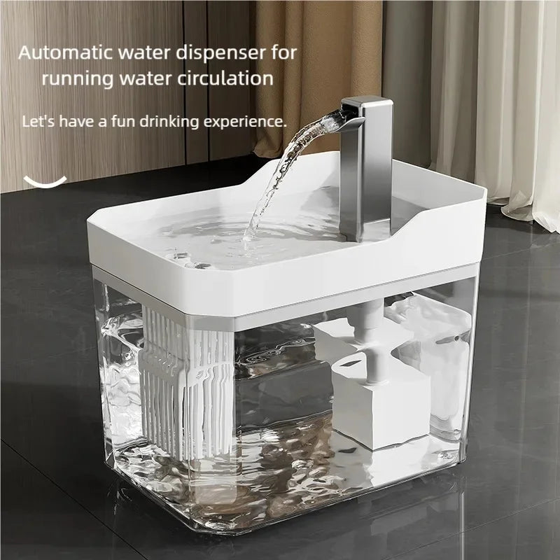 Cat Water Fountain 1.5L | Ultra-Quiet Filtered Pet Drinking Fountain