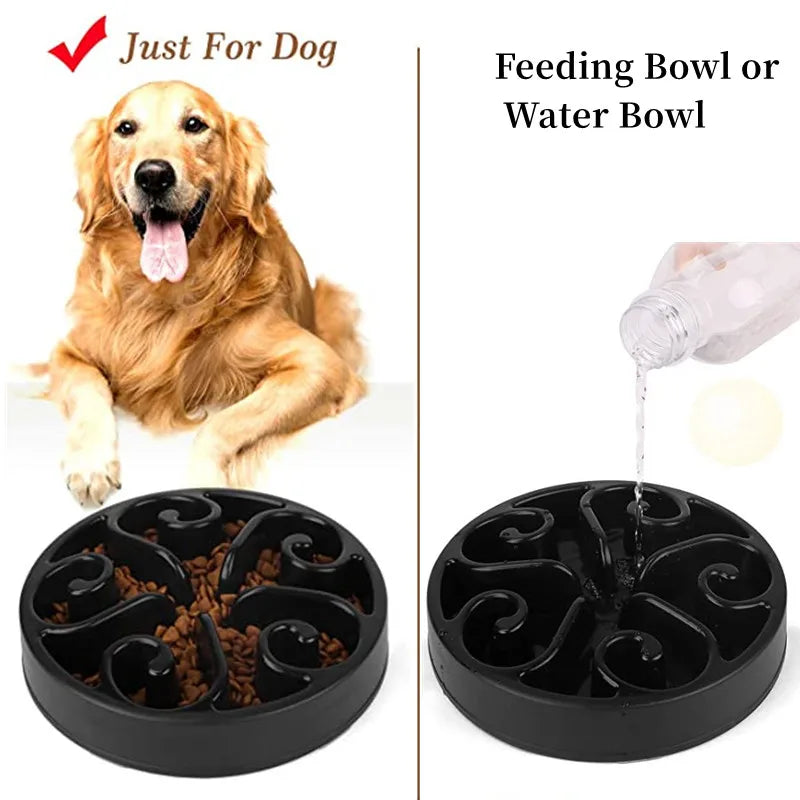 Slow Feeder Dog Bowl | Non-Slip Anti-Gulping Bowl for Dogs & Puppies