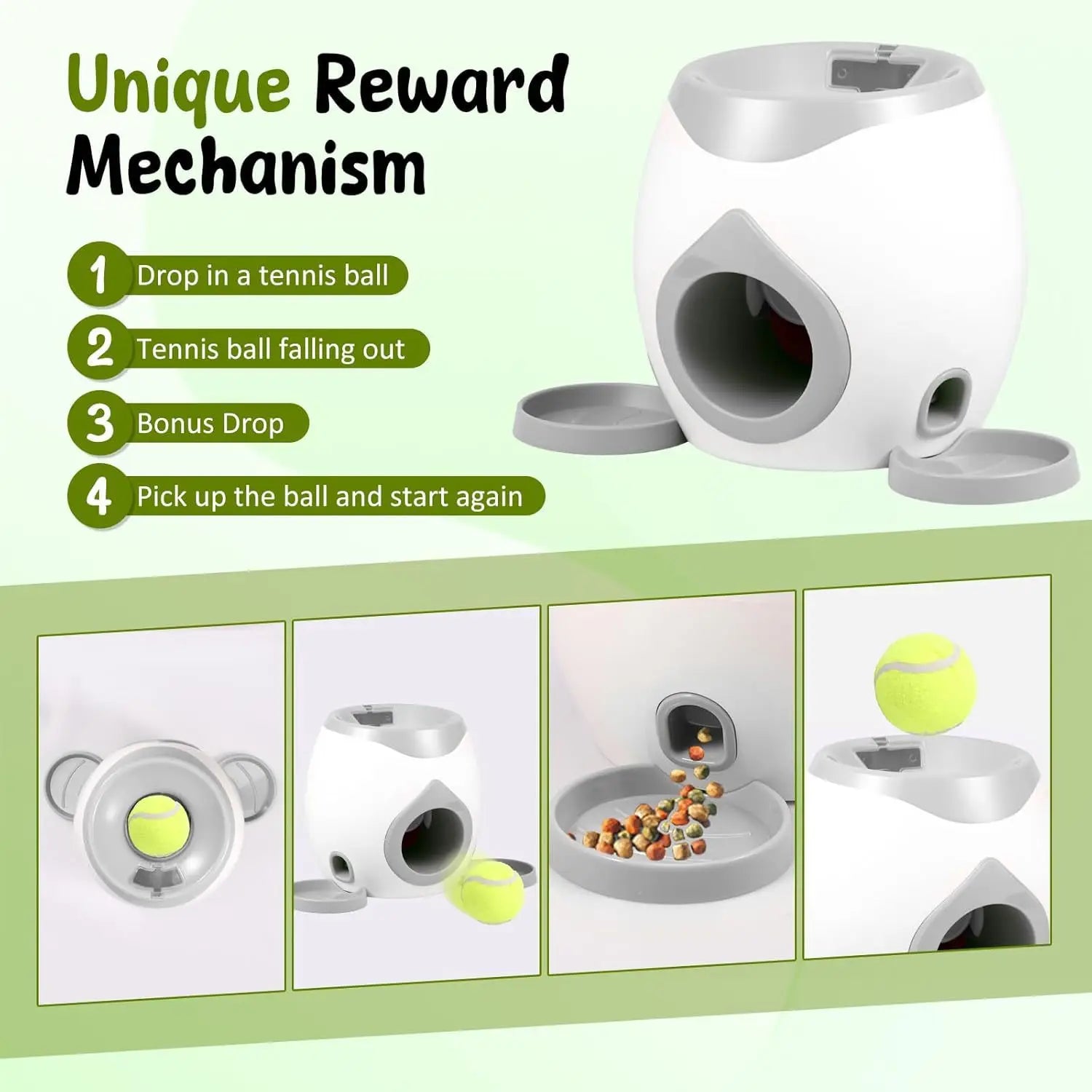 Automatic Dog Ball Launcher | Interactive Fetch Machine for Indoor & Outdoor