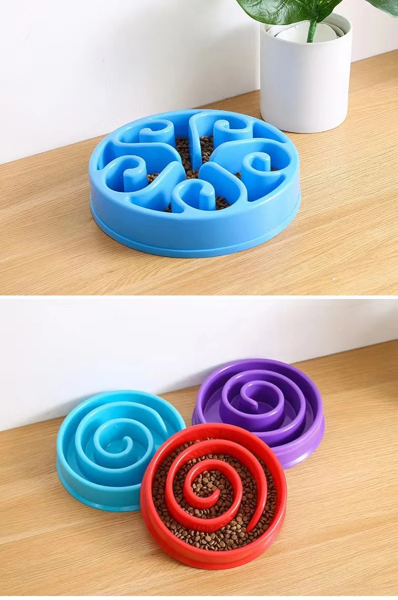 Slow Feeder Dog Bowl | Non-Slip Anti-Gulping Bowl for Dogs & Puppies