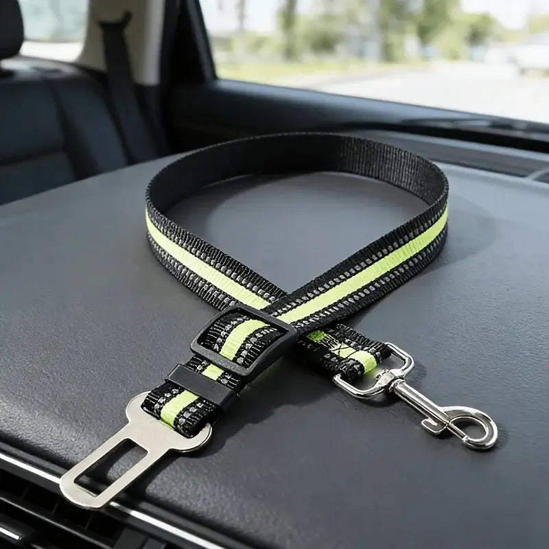 Dog Car Seat Belt | Adjustable Safety Harness Clip for Dogs