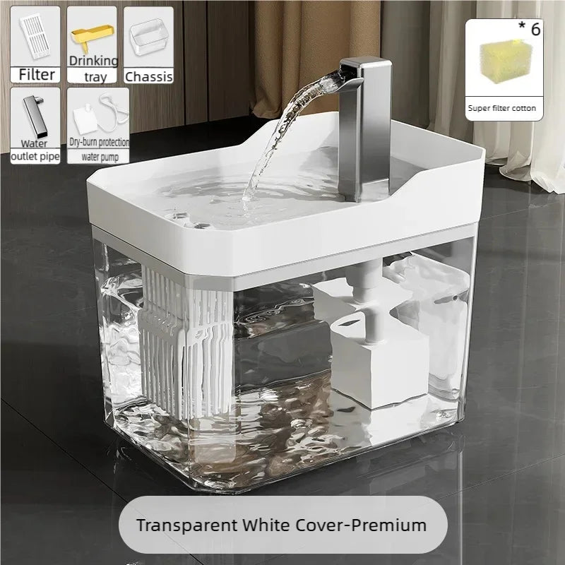Cat Water Fountain 1.5L | Ultra-Quiet Filtered Pet Drinking Fountain