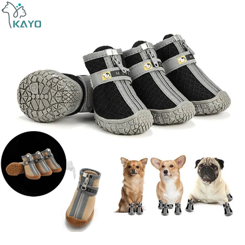 Dog Mesh Trainers | Breathable Non-Slip Shoes for Small Dogs & Cats