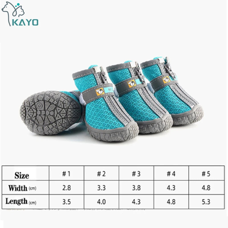 Dog Mesh Trainers | Breathable Non-Slip Shoes for Small Dogs & Cats
