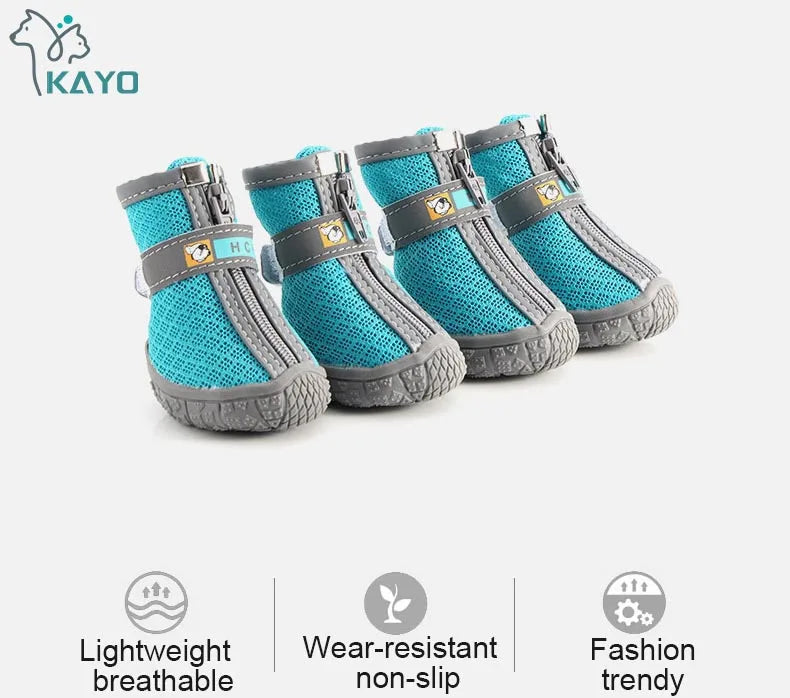 Dog Mesh Trainers | Breathable Non-Slip Shoes for Small Dogs & Cats