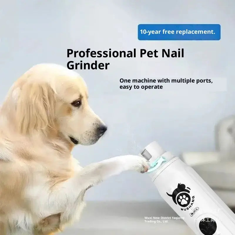 Pet Nail Grinder | Quiet Electric Nail Trimmer for Dogs & Cats