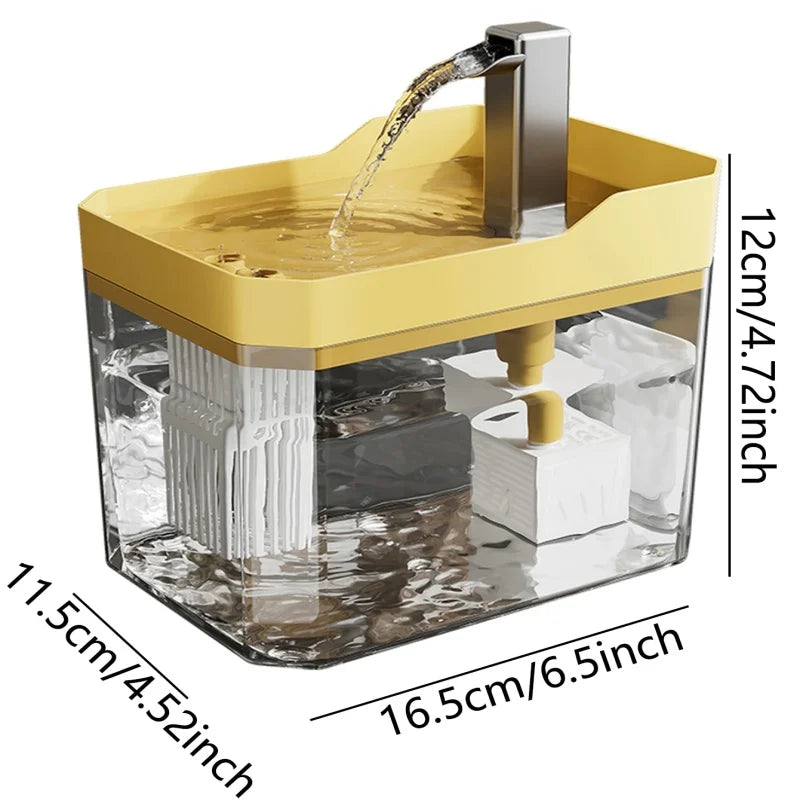 Cat Water Fountain 1.5L | Ultra-Quiet Filtered Pet Drinking Fountain