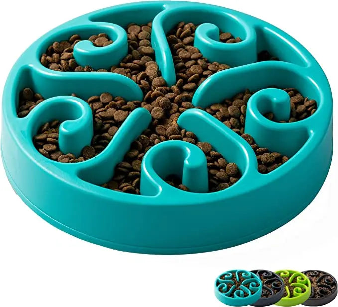 Slow Feeder Dog Bowl | Non-Slip Anti-Gulping Bowl for Dogs & Puppies