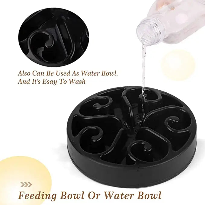 Slow Feeder Dog Bowl | Non-Slip Anti-Gulping Bowl for Dogs & Puppies