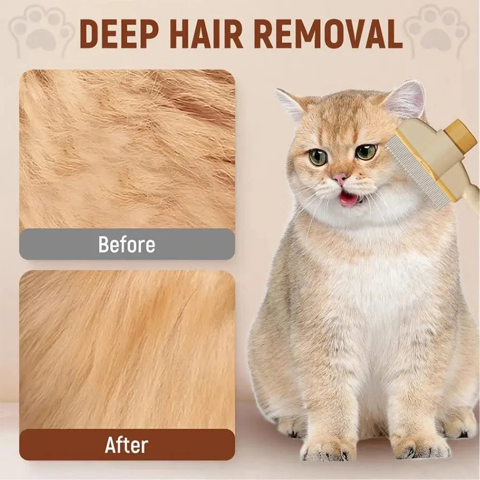 Self-Cleaning Slicker Brush | Pet Grooming Brush for Cats & Dogs