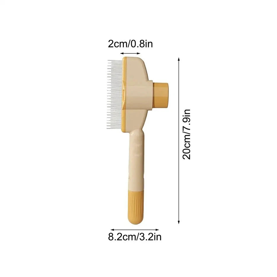 Self-Cleaning Slicker Brush | Pet Grooming Brush for Cats & Dogs
