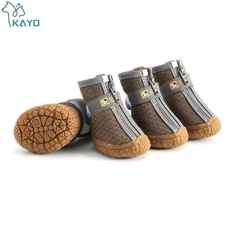Dog Mesh Trainers | Breathable Non-Slip Shoes for Small Dogs & Cats