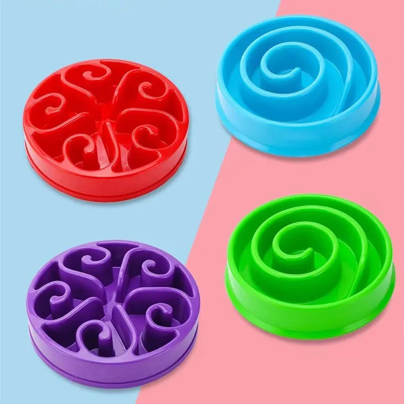 Slow Feeder Dog Bowl | Non-Slip Anti-Gulping Bowl for Dogs & Puppies