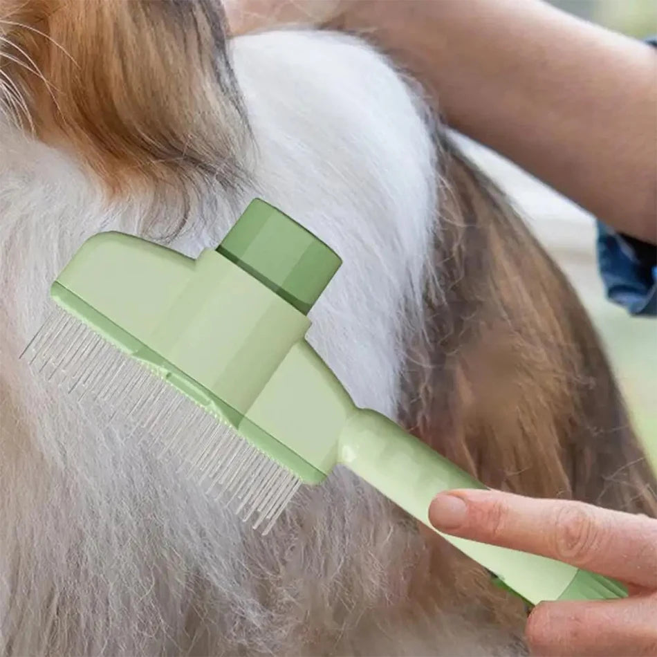 Self-Cleaning Slicker Brush | Pet Grooming Brush for Cats & Dogs