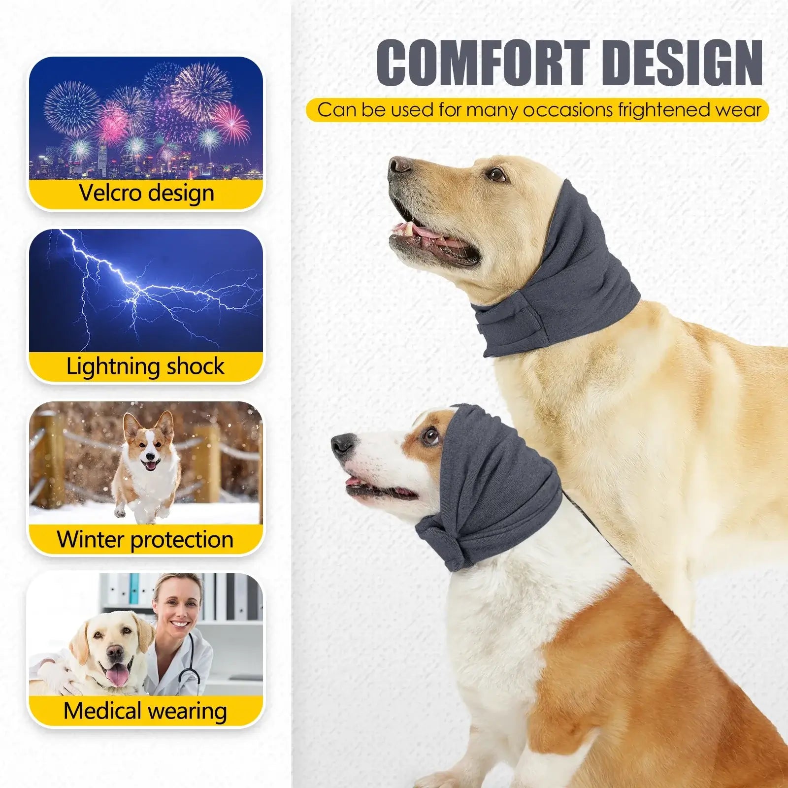 Dog Calming Hoodie | Anti-Anxiety Wrap Jacket for Dogs
