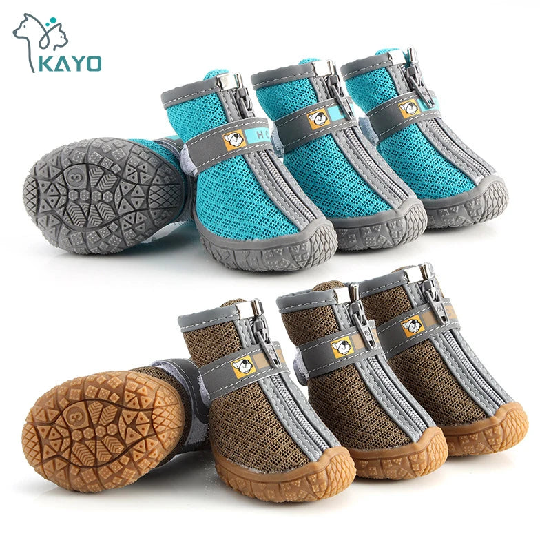 Dog Mesh Trainers | Breathable Non-Slip Shoes for Small Dogs & Cats