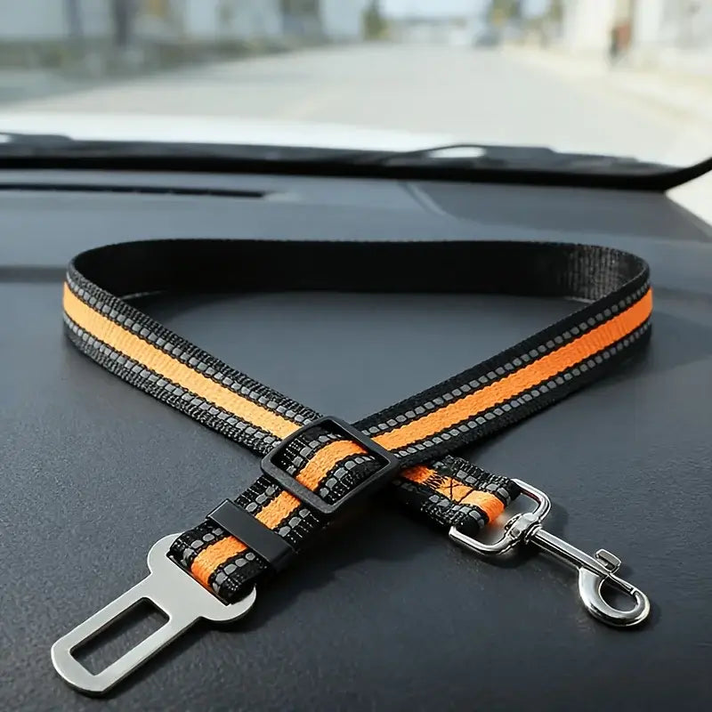 Dog Car Seat Belt | Adjustable Safety Harness Clip for Dogs