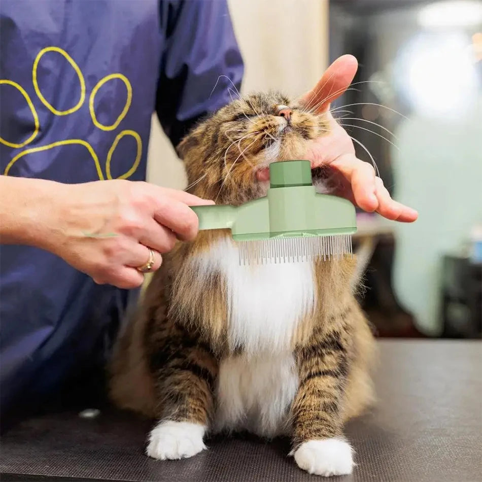 Self-Cleaning Slicker Brush | Pet Grooming Brush for Cats & Dogs