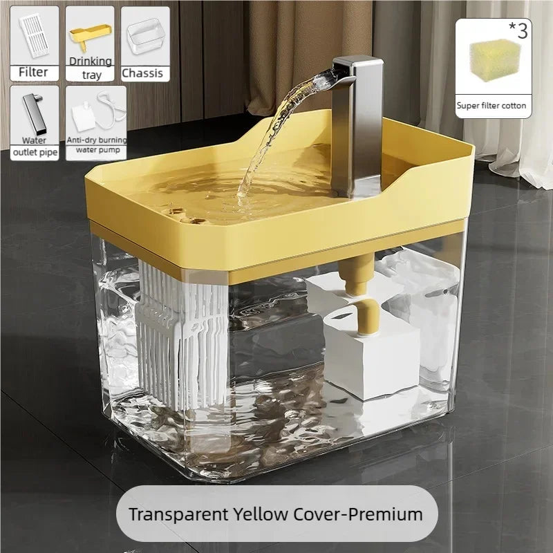 Cat Water Fountain 1.5L | Ultra-Quiet Filtered Pet Drinking Fountain