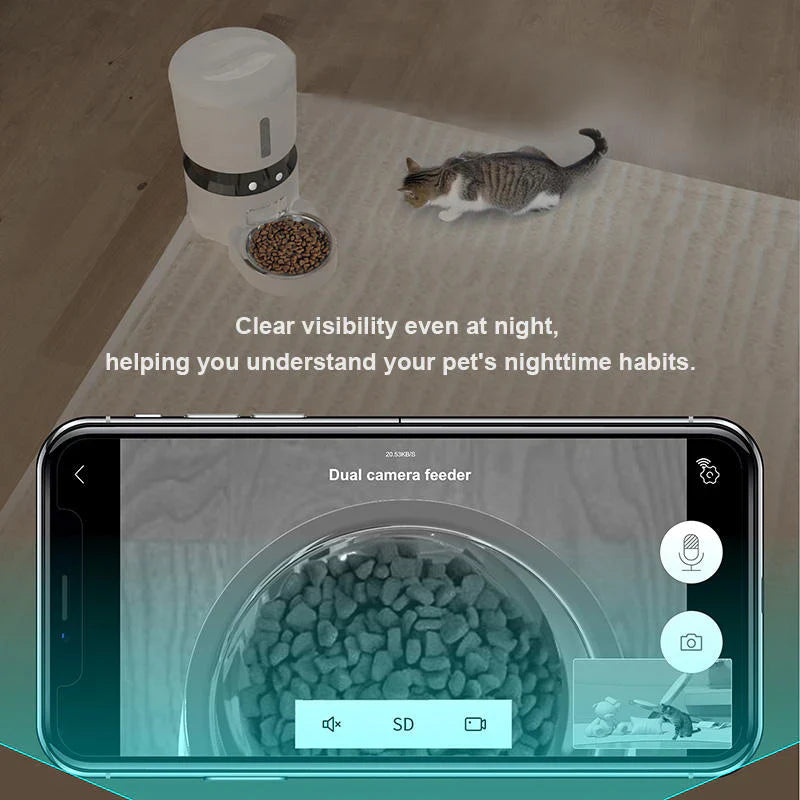 PawSmart Automatic Pet Feeder with Camera | App Controlled.