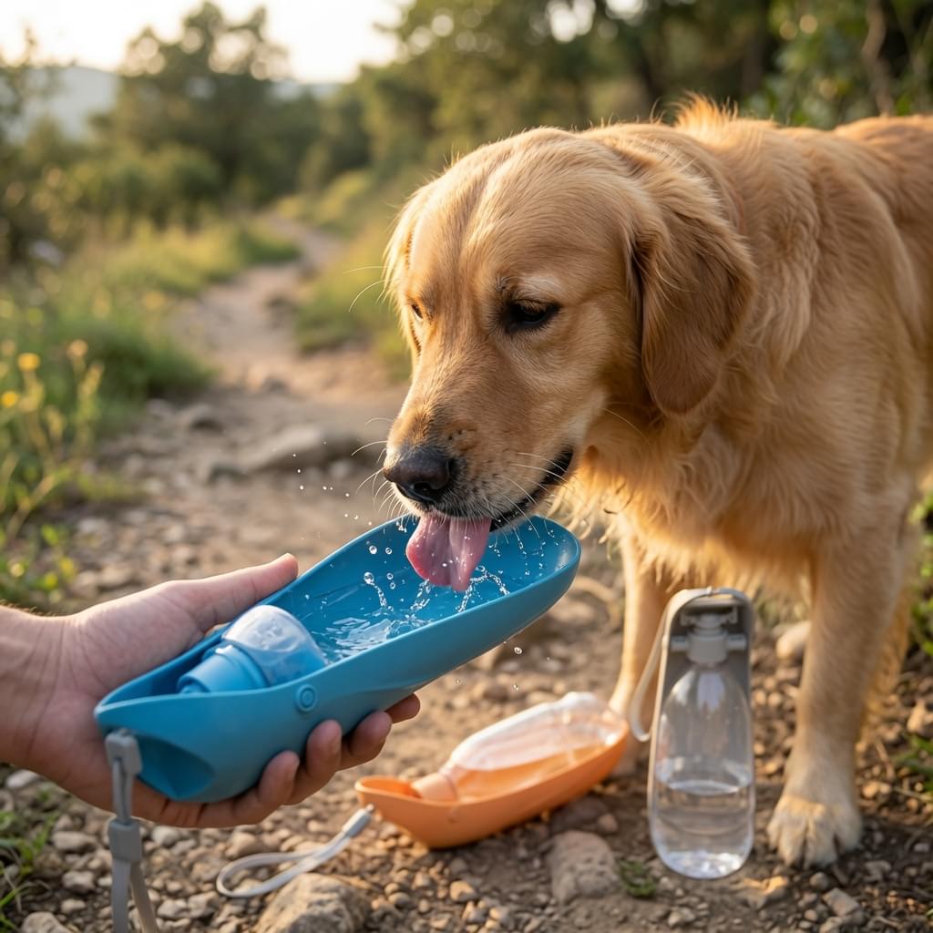 Portable Dog Water Bottle | Foldable Travel Drinking Bottle for Dogs
