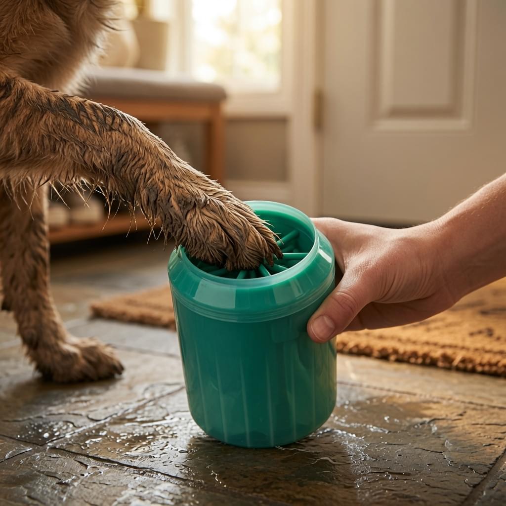 Dog Paw Cleaner Cup | Portable Muddy Paw Washer for Dogs.
