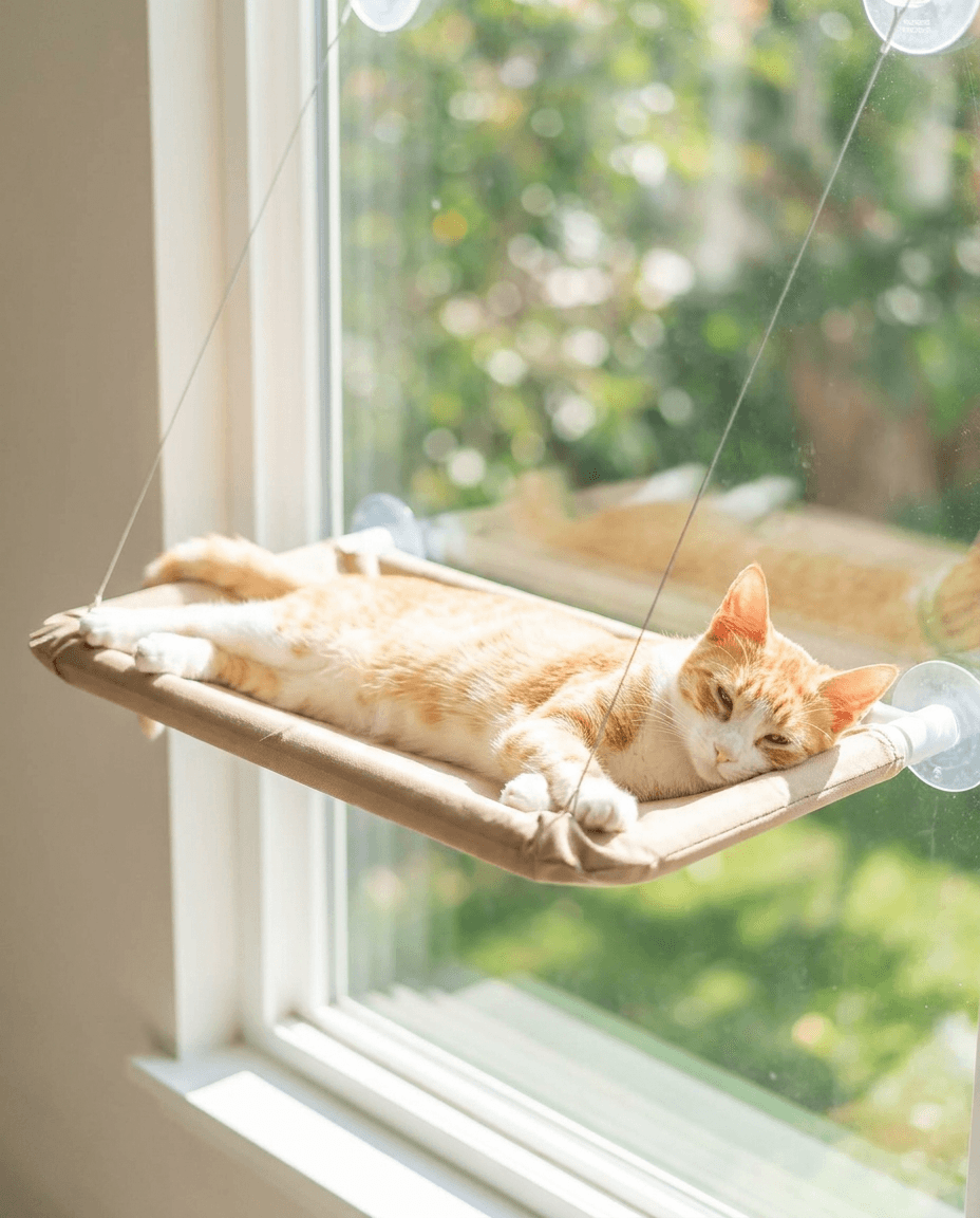 Cat Window Perch | Suction Cup Window Seat Hammock for Cats.
