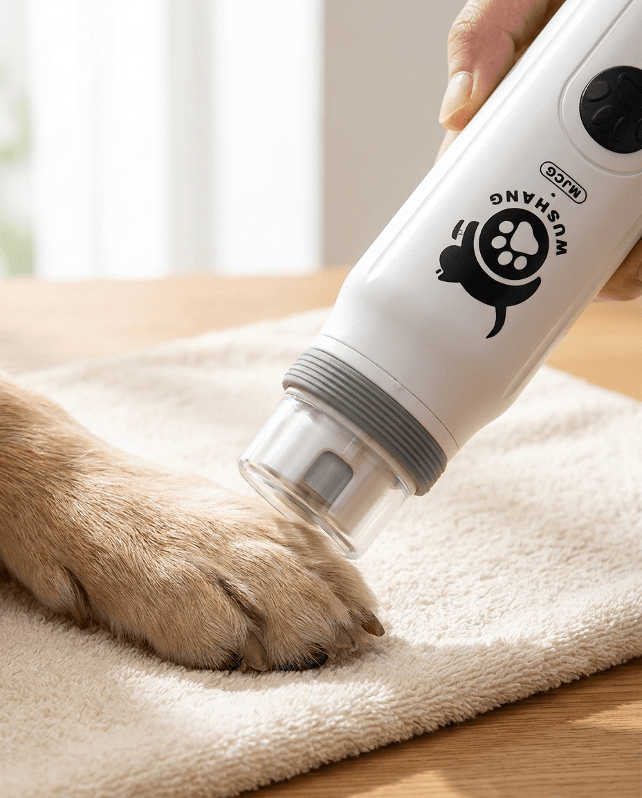Pet Nail Grinder | Quiet Electric Nail Trimmer for Dogs & Cats