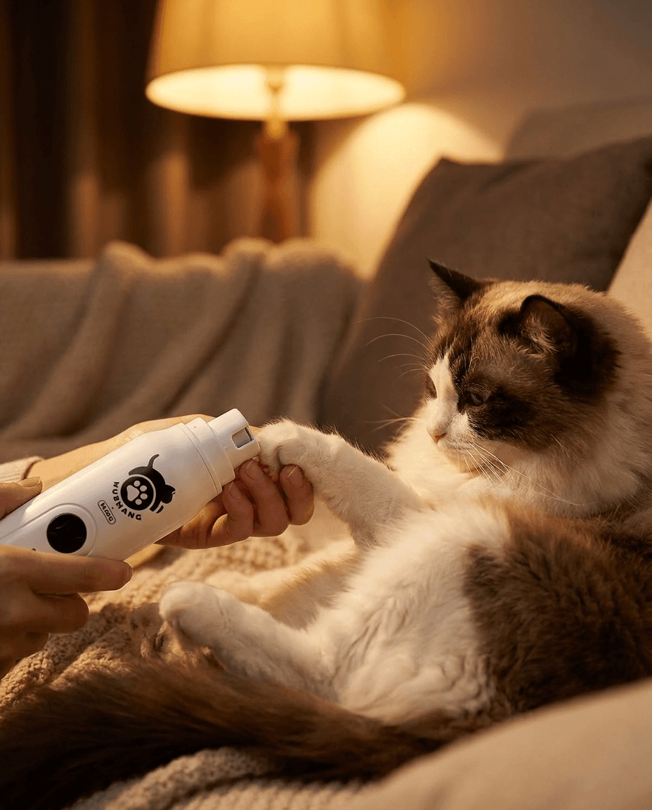 Pet Nail Grinder | Quiet Electric Nail Trimmer for Dogs & Cats