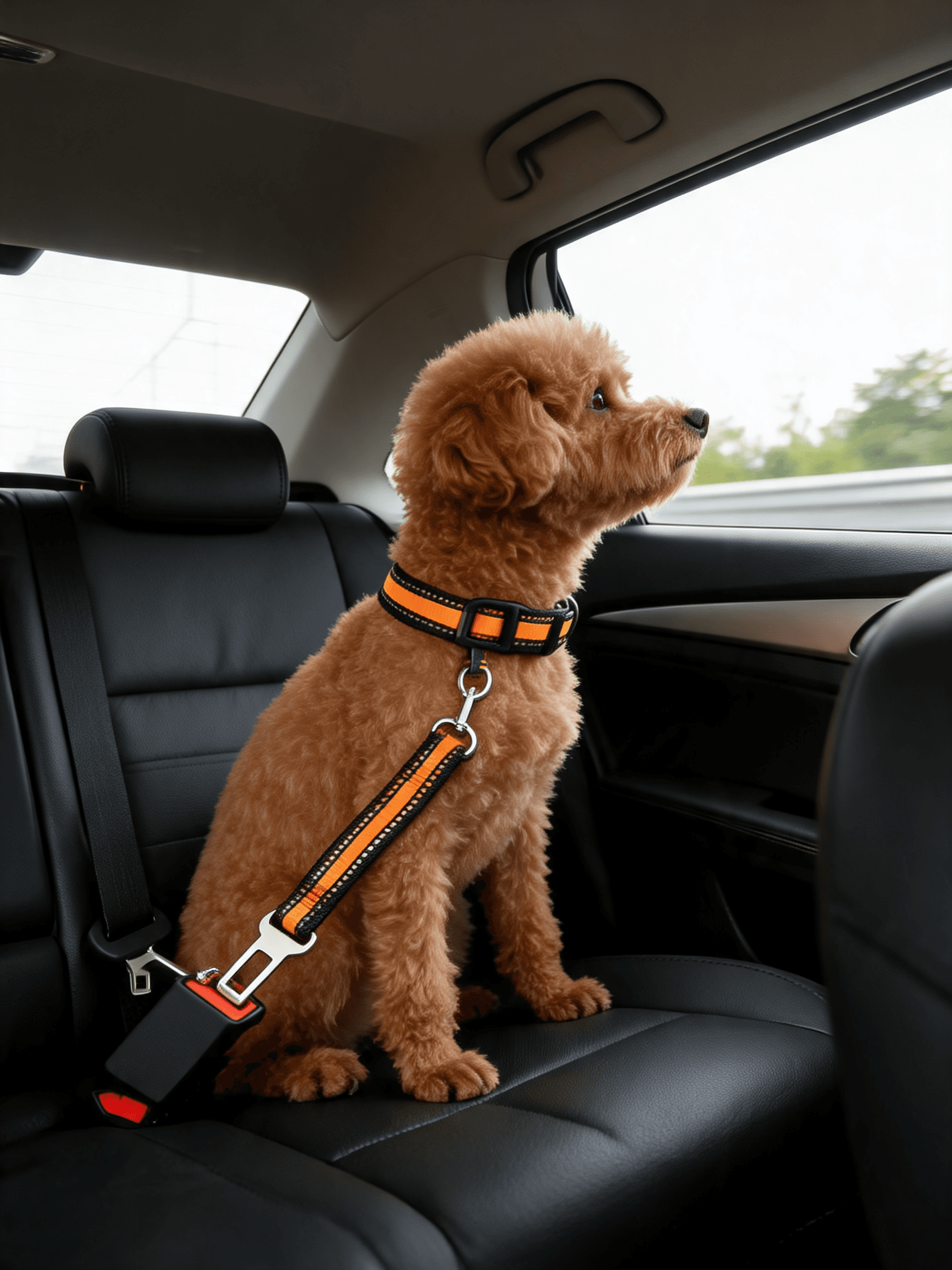 Dog Car Seat Belt | Adjustable Safety Harness Clip for Dogs.
